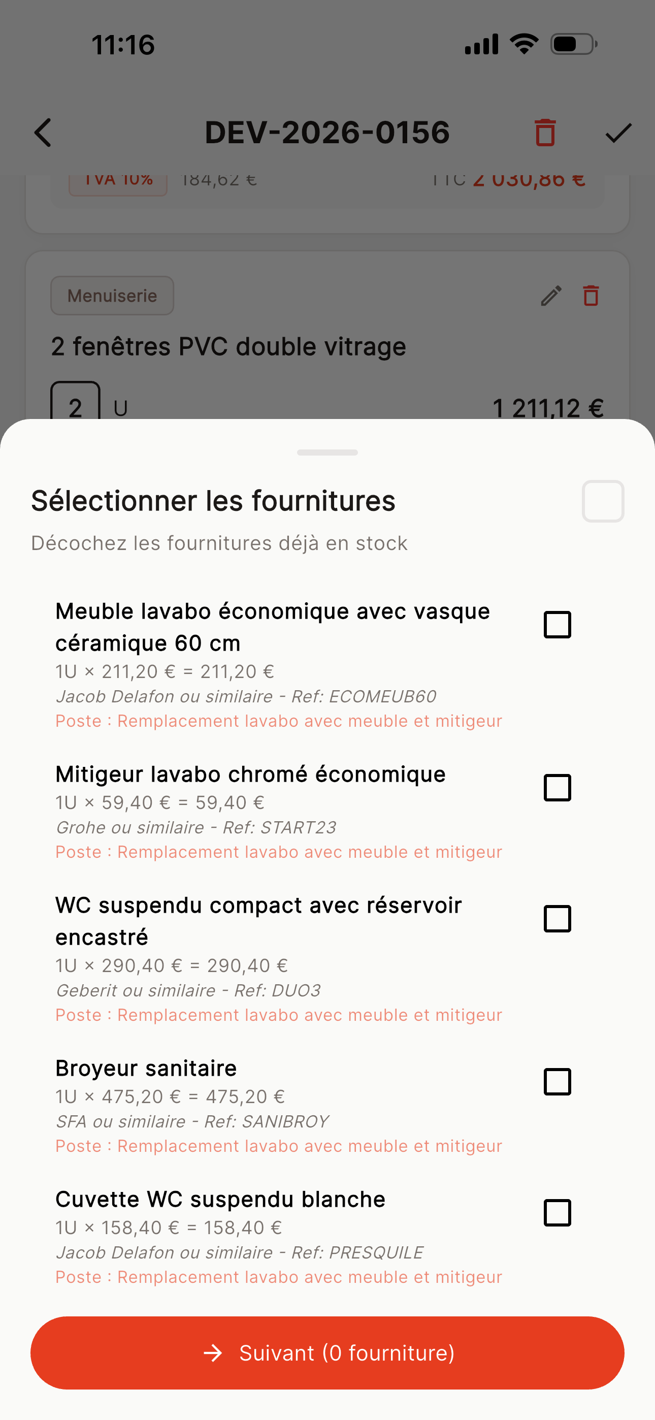 BATIA — Devis généré automatiquement